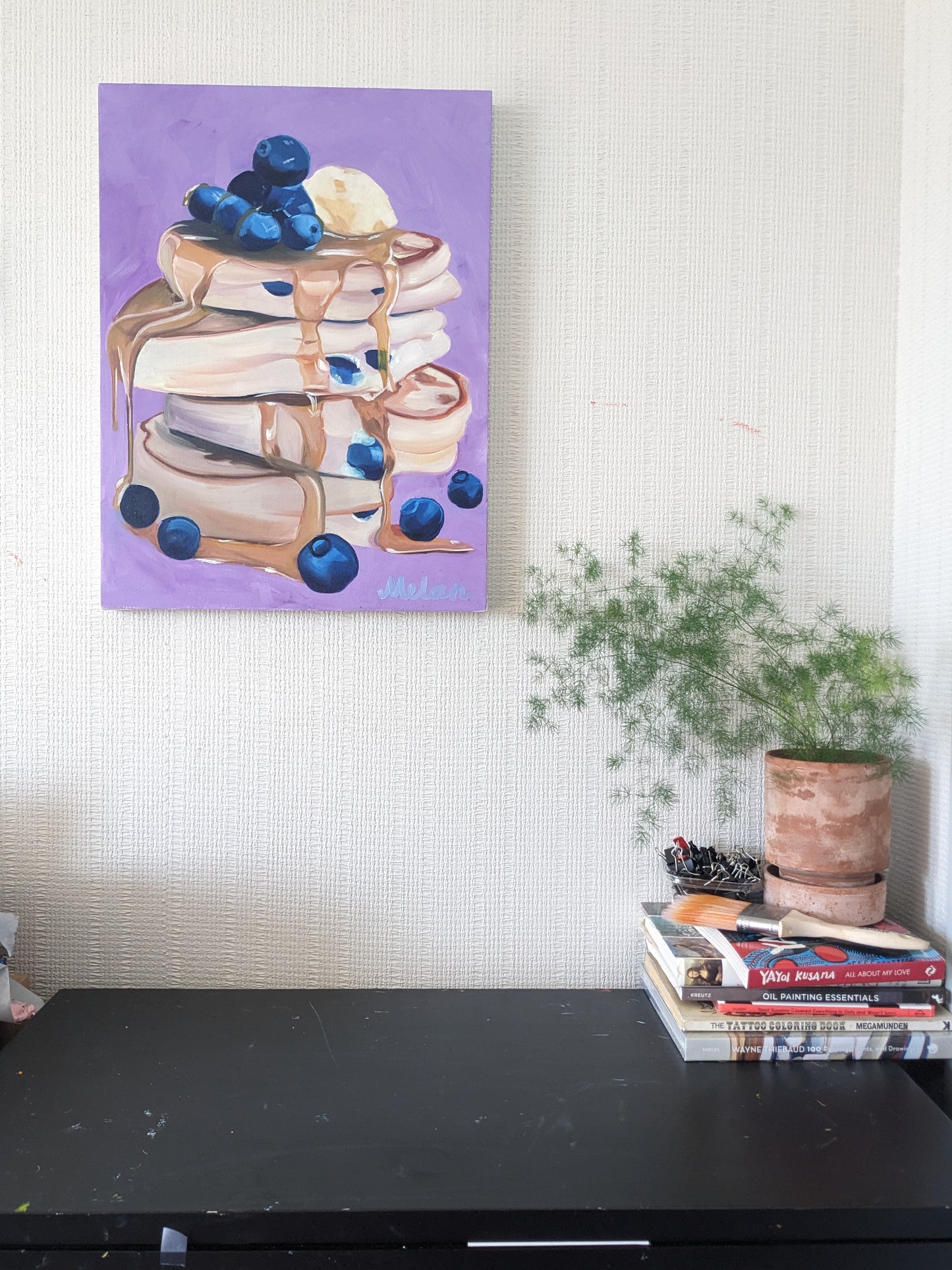 Blueberry Pancakes- Original Canvas