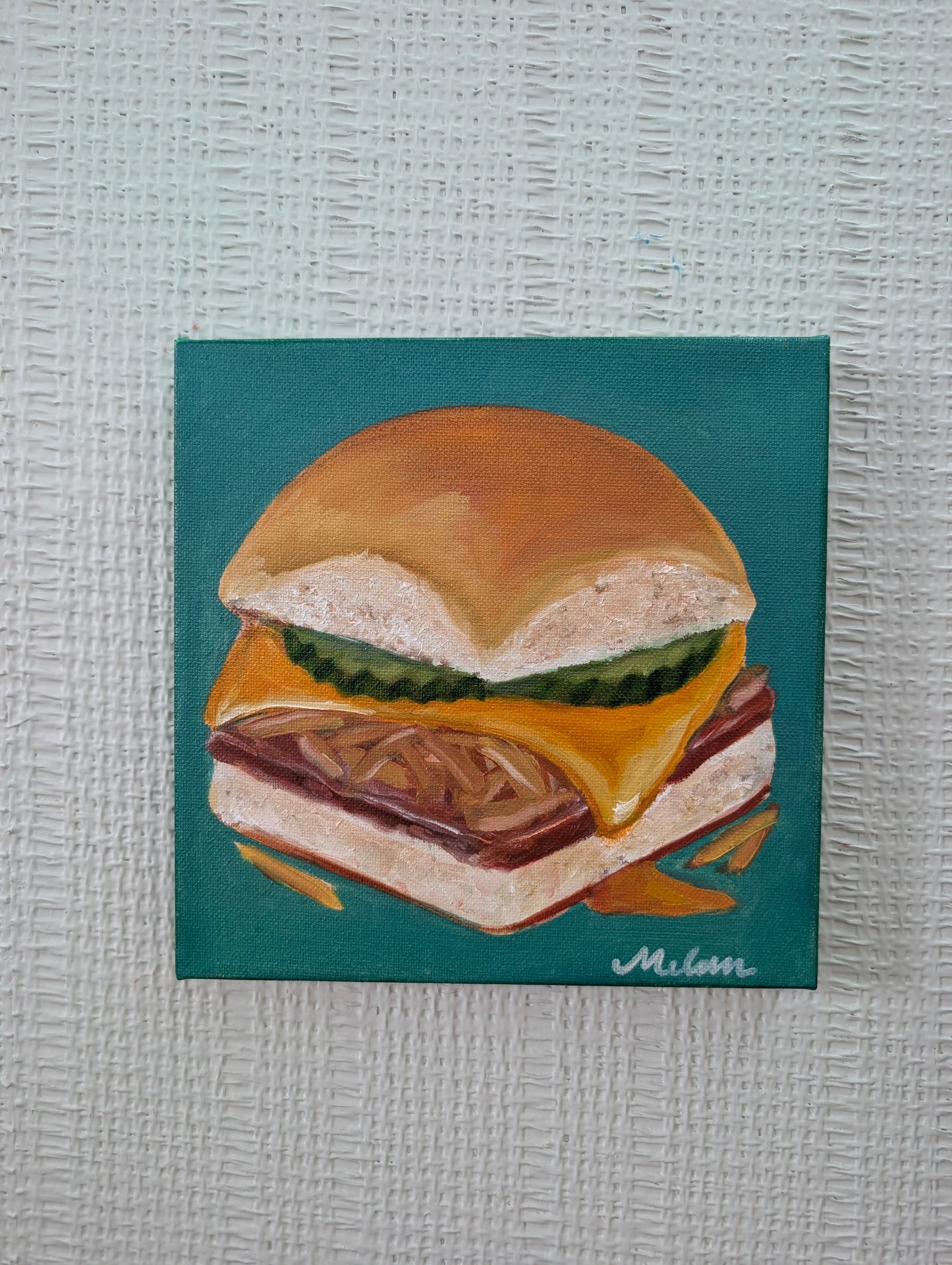 White Castle Burger Original Canvas