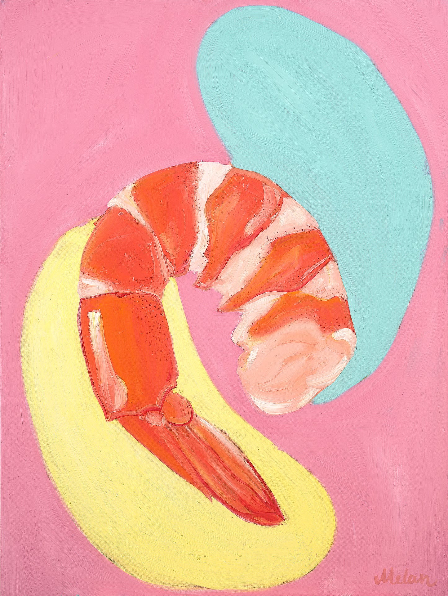 Shrimp Original Canvas