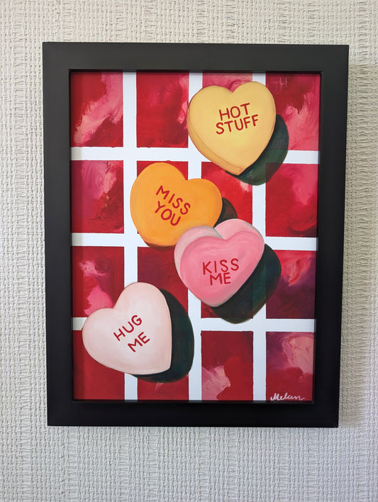 Conversation Hearts Print