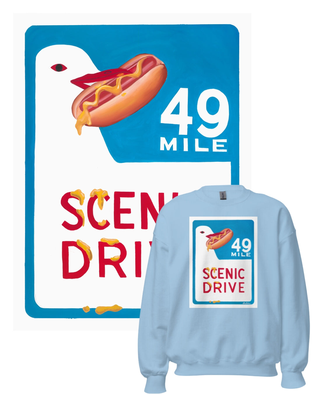 49 Mile Scenic Route Crewneck PREORDER