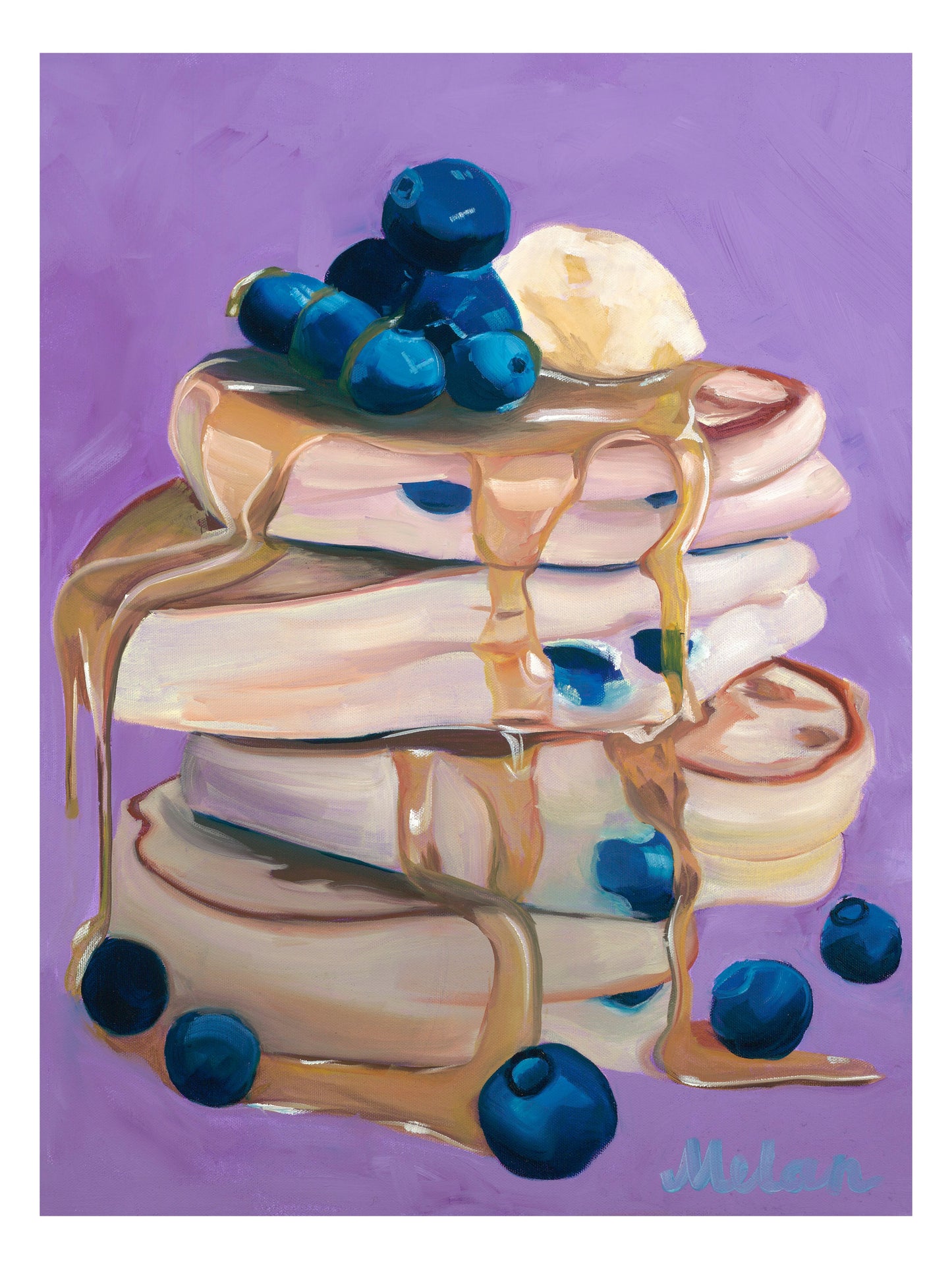 Blueberry Pancakes - Print