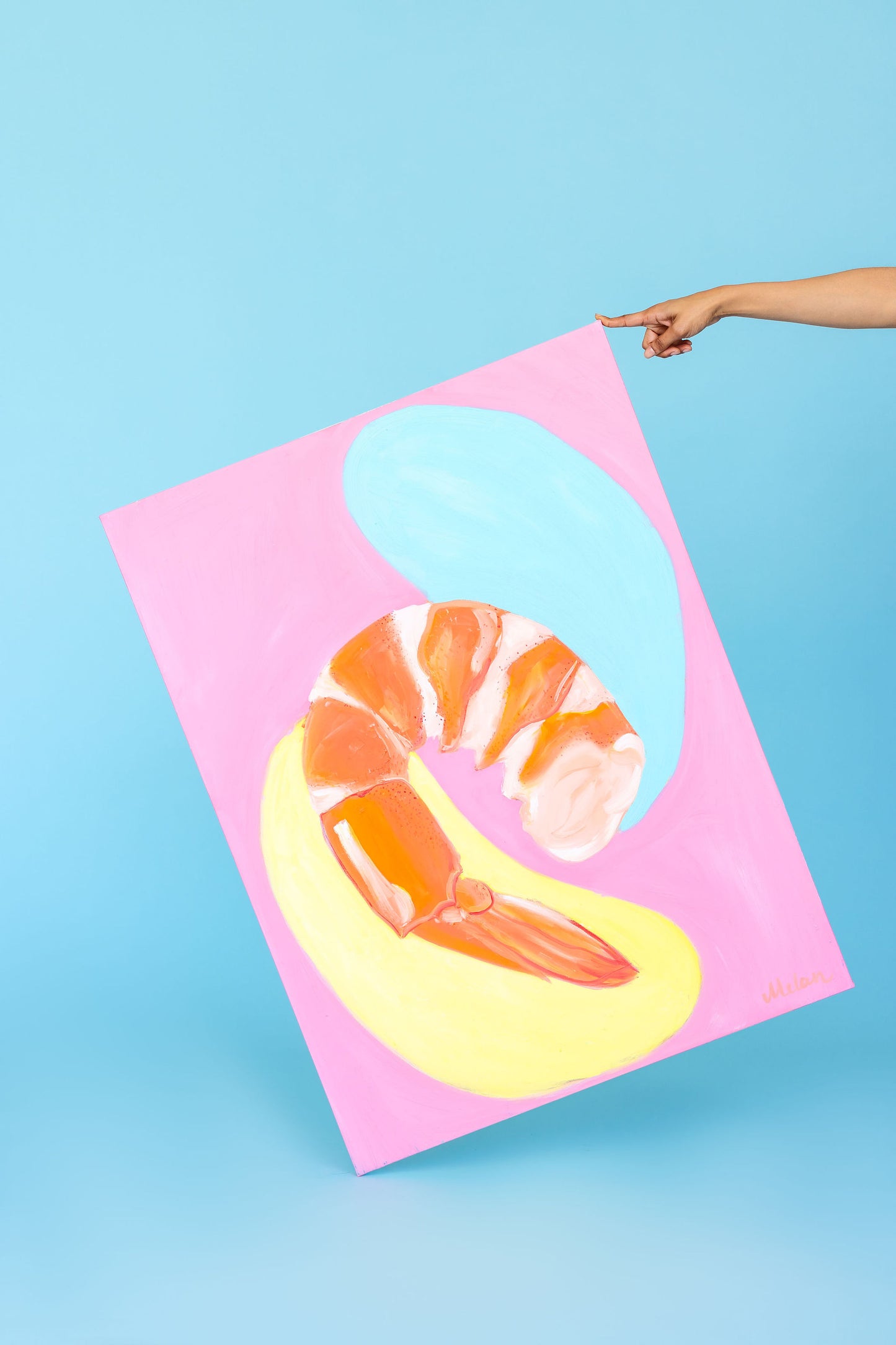 Shrimp Original Canvas