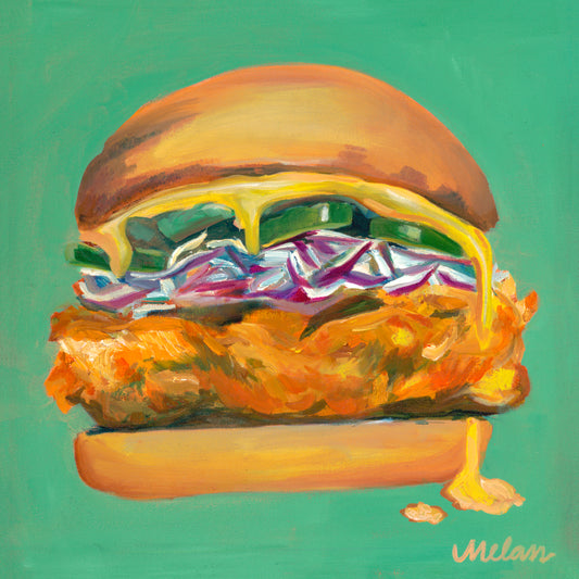 Fried Chicken Sandwich Original Canvas