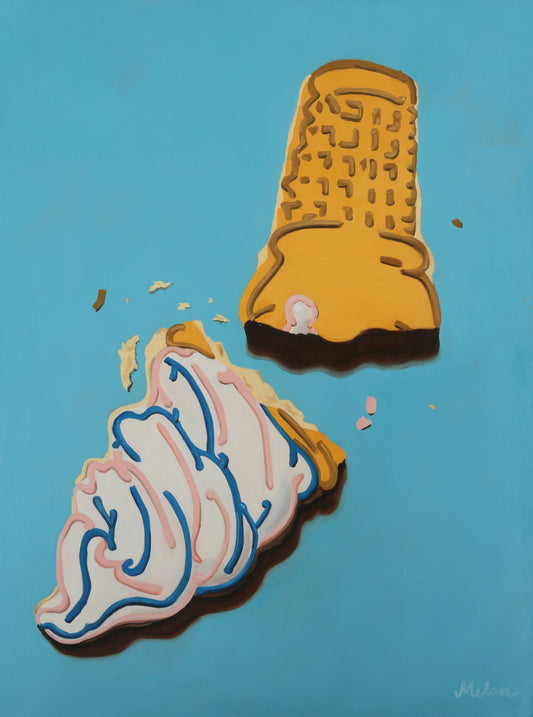 Ice Cream Cookie-  Original Canvas Painting