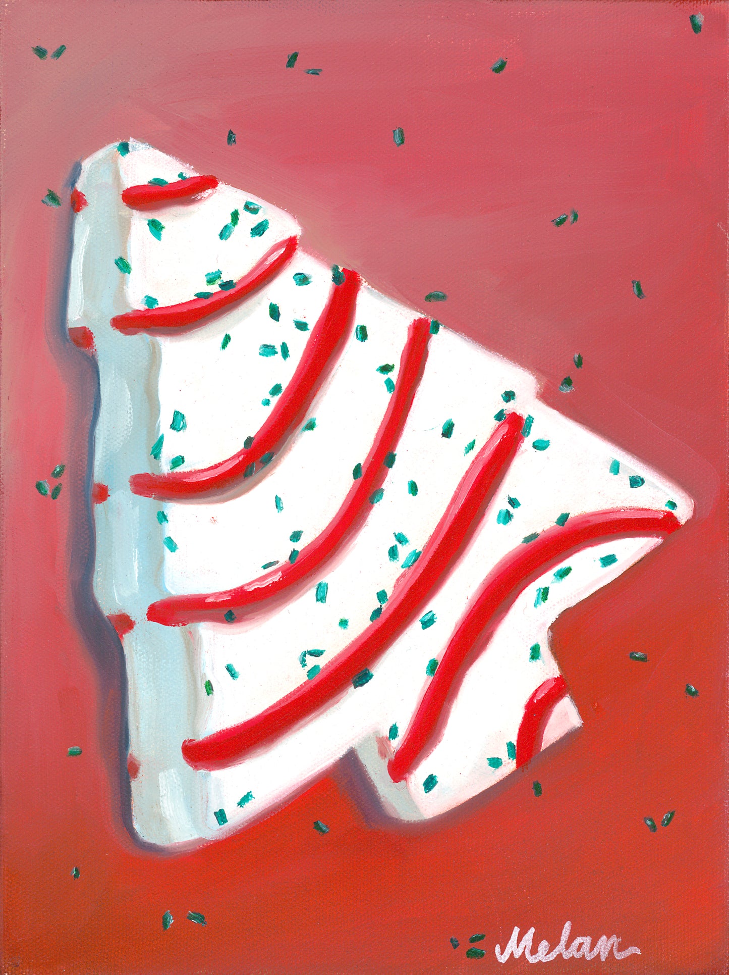 Little Debbie Christmas Tree Original Canvas