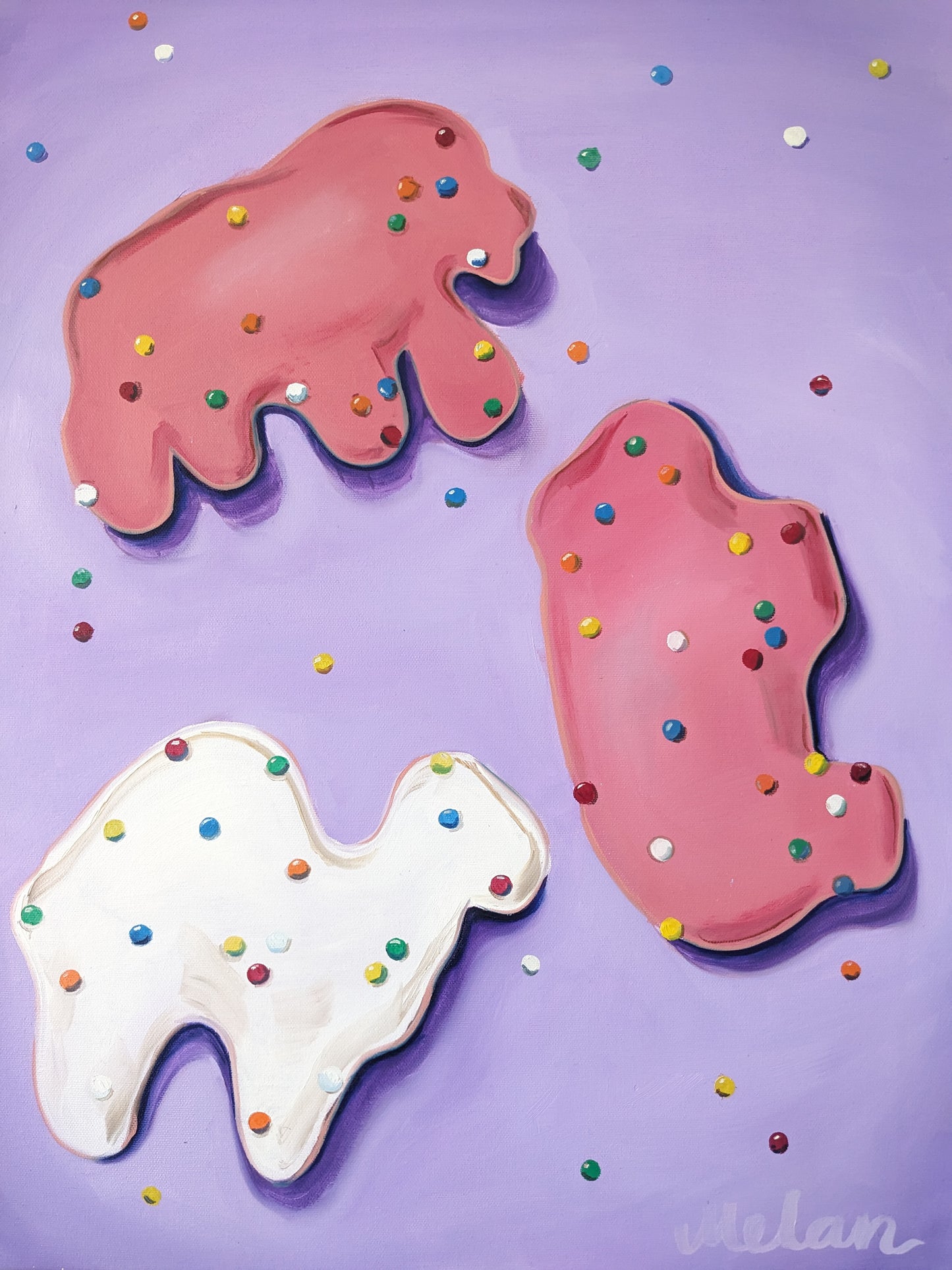 Animal Cookies Original Canvas