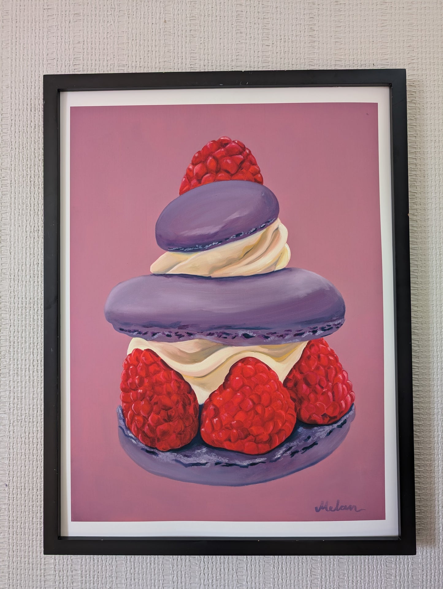 Raspberry Macron- Print