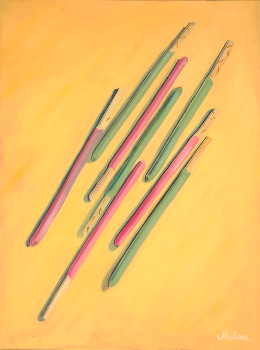 Matcha and Strawberry Pocky Original Canvas