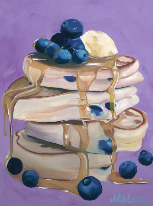 Blueberry Pancakes- Original Canvas