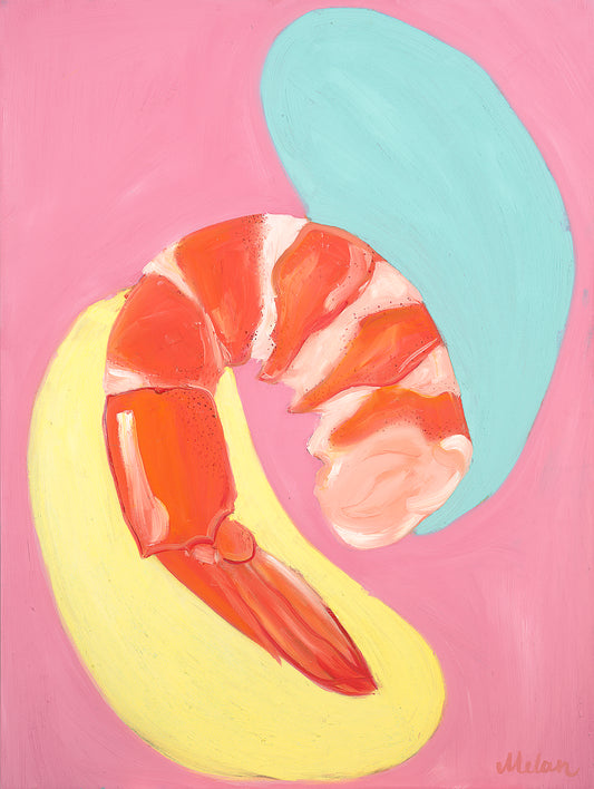 Shrimp Original Canvas